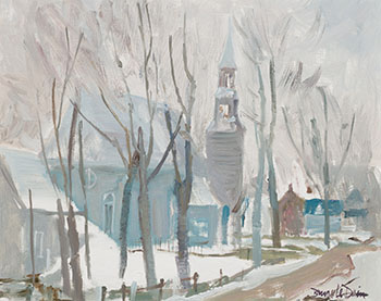 Le village de Pont Rouge, près de Québec by Bruce Le Dain sold for $250