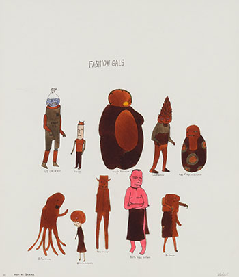 Fashion Gals by Royal Art Lodge: Marcel Dzama/Neil Farber vendu pour $3,438