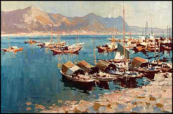 Hong Kong Harbour by Edward Seago vendu pour $74,750