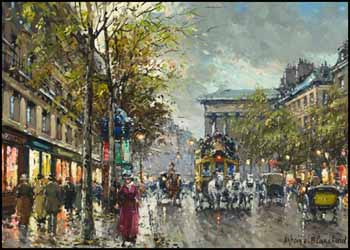 By the Madelaine by Antoine Blanchard sold for $12,650