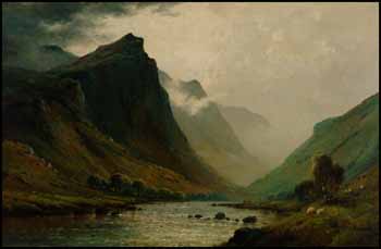 Early Morning on a Perthshire River by Alfred Fontville de Breanski Jr. vendu pour $5,175