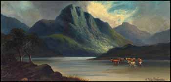 Sunshine and Shadow - Long Loch by Alfred Fontville de Breanski Jr. vendu pour $4,600