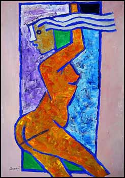 Nauch Girl by Maqbool Fida Husain sold for $80,500