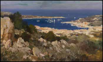 The Gulf of Porto Cervo - Sardinia by Edward Seago vendu pour $49,140