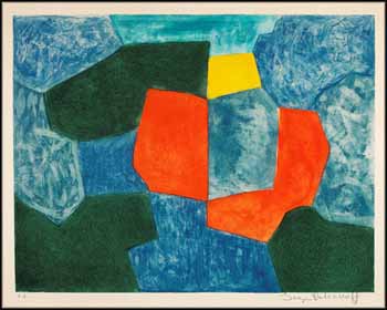 Composition verte, bleue, rouge et jaune by Serge Poliakoff vendu pour $8,260