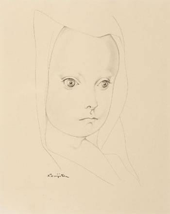 Tête d'enfant by Léonard Tsuguharu Foujita vendu pour $14,160