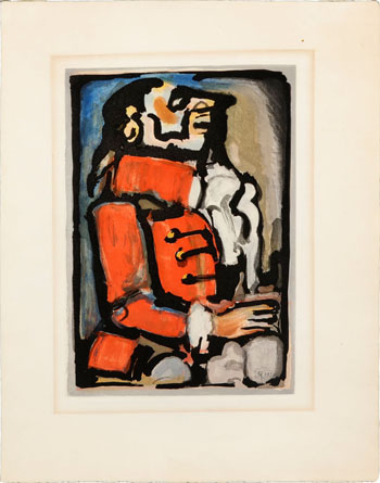 Le Laquais - Les Fleurs du Mal de Charles Baudelaire by Georges Rouault vendu pour $625