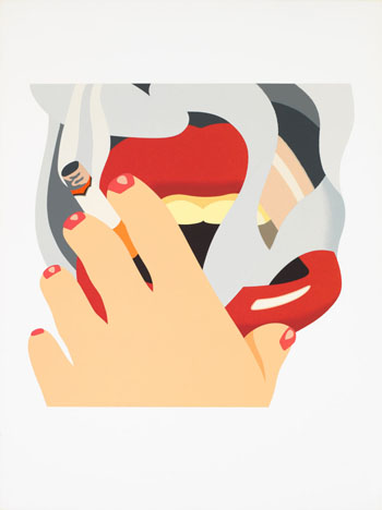 Smoker (from An American Portrait) by Tom Wesselmann vendu pour $4,375