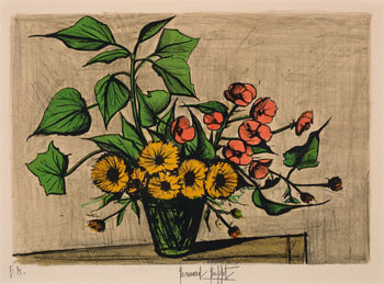 Bouquet de soucis by Bernard Buffet sold for $1,500