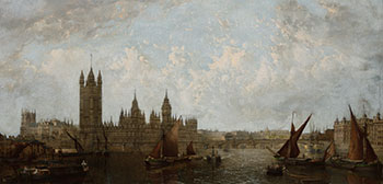 House of Parliament from the River Thames by John MacVicar Anderson sold for $10,000