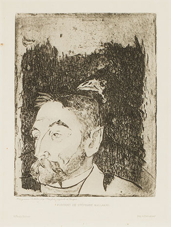 Portrait de Stéphane Mallarmé by Paul Gauguin vendu pour $2,813