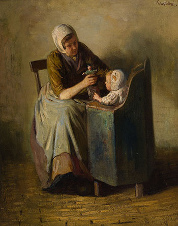 Amusing Baby by Hendrik Maarten Krabbé sold for $1,250