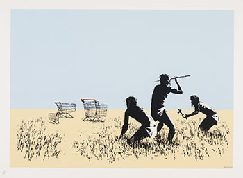 Trolley Hunters by  Banksy vendu pour $28,125