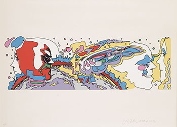 Faces by Peter Max sold for $875