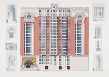 Homage to the Chicago School by Richard Haas sold for $625