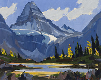 Mountain Peak in the Rockies by Peter Whyte sold for $25,000