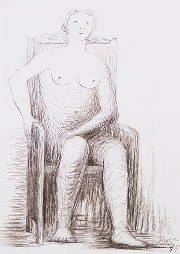 Seated Nude by Henry  Moore vendu pour $25,000