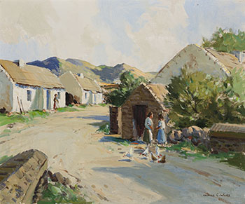 At Doochary, Donegal by Maurice Canning Wilks sold for $4,063