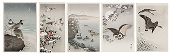 Five Shin Hanga Woodblock Prints by  Japanese School vendu pour $625