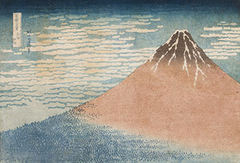 Fine Wind, Clear Weather, also known as Red Fuji by Katsushika Hokusai sold for $67,250
