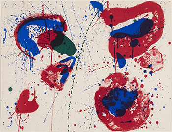 	Hurrah for the Red, White, and Blue, Variant I by Sam Francis vendu pour $3,438