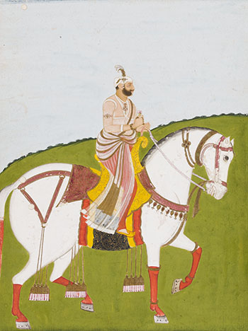 Sikh School, 19th Century, Prince on Horseback by Indian Art sold for $1,250