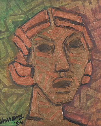 Bronze Head by Maqbool Fida Husain vendu pour $16,250