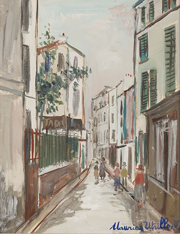 Promenade dans la ruelle by Maurice Utrillo sold for $18,750