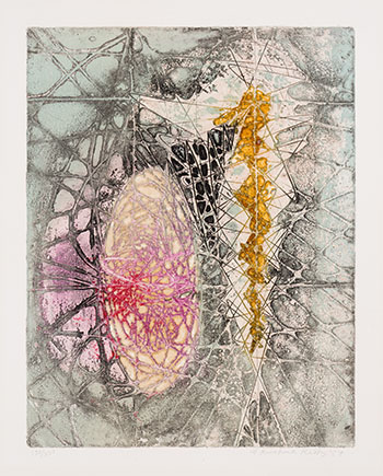 	Bull and Man by Krishna Reddy sold for $1,250