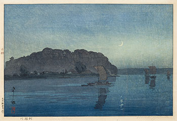 Tone River (Tonegawa) by Hiroshi Yoshida sold for $1,875