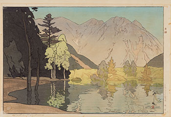 Mount Hodaka (Hodakayama) by Hiroshi Yoshida sold for $1,500
