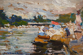 Regatta by Josef Oppenheimer sold for $3,750