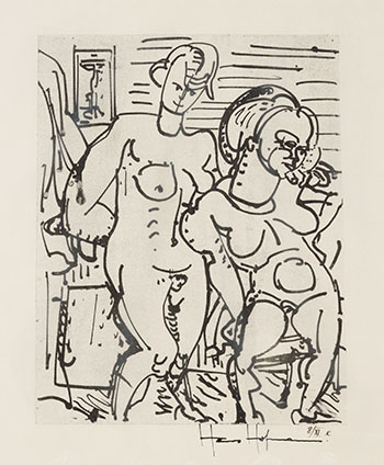 Two Nudes by Hans Hofmann sold for $625