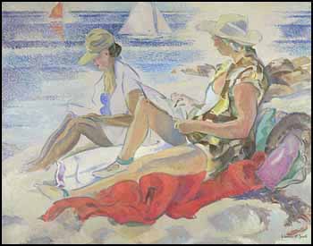 On the Beach by Charles Hepburn Scott sold for $2,070