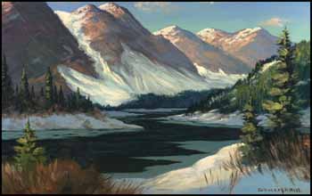 Winter Landscape by Bruce Mitchell sold for $2,300