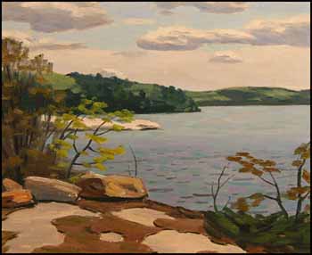 A Muskoka Lake, Spring by George Thomson vendu pour $1,380