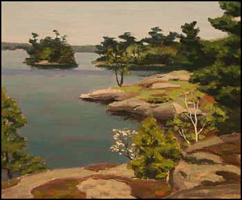 Cove on Lake Rosseau by George Thomson sold for $1,380