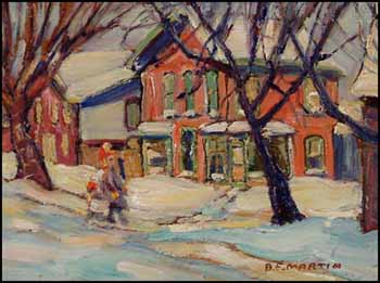 House in Winter by Bernice Fenwick Martin vendu pour $1,725