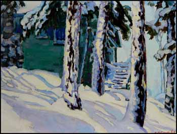 At Camp Charmette, January by Edith Grace Coombs sold for $575