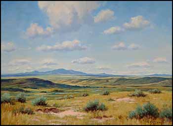 Ranching Country, Alberta and Saskatchewan Border by Roland Gissing vendu pour $4,313