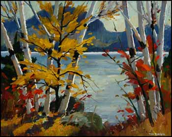 Birch and Yellow Maple by Tom (Thomas) Keith Roberts sold for $6,325