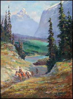 Trail Riders in the Rockies by John I. Innes sold for $2,875