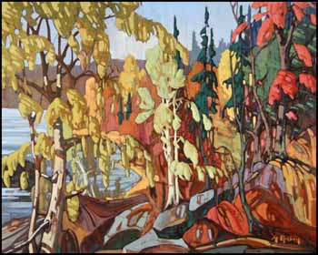 Feuilles d'autumne by Gaston Rebry sold for $3,450