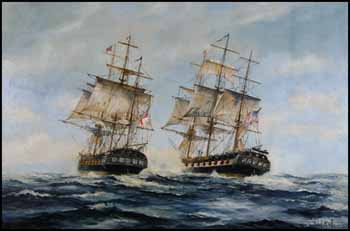Ships at Sea by Robert McVittie vendu pour $6,325