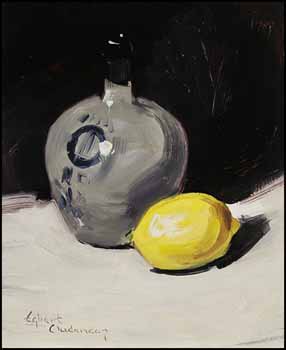Still Life: Vase with Lemon by Egbert Oudendag sold for $234