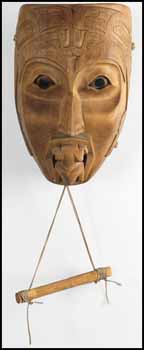 Ksan Artifact: Man with Frog in Mouth Mask by Unidentified Northwest Coast Artist vendu pour $1,872