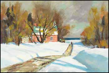 Schooldays Afternoon, Near Collingwood, Ontario by Douglas Ferguson Elliott sold for $1,053