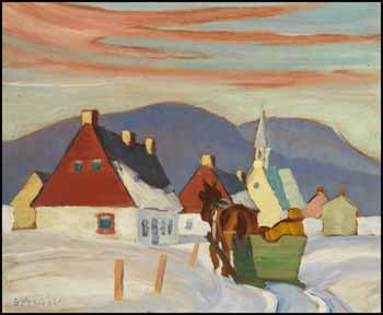 St. Pierre de L'Île d'Orléans by Gordon Edward Pfeiffer sold for $3,803