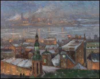 Quebec Rooftops #21 by Antoine Bittar sold for $3,803