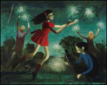 Sparklers by William Arthur Winter sold for $2,925